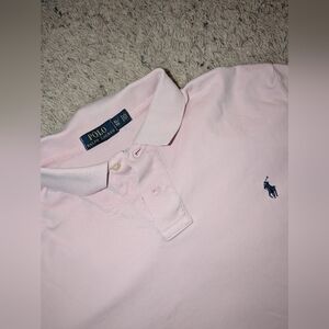Polo Ralph Lauren Mens Pink Classic Fit Short Sleeve Polo Shirt Size XL